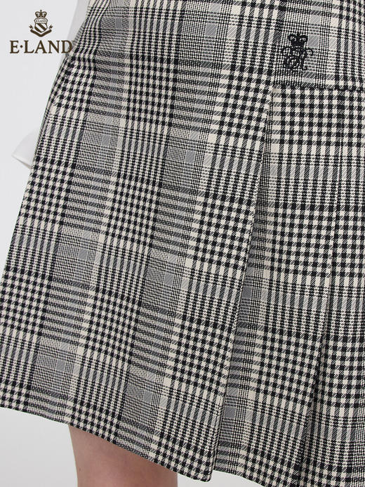 ELAND衣恋2022年春季新款洋气小香风知性文艺少女领结连衣裙女EEOWC12H1B 商品图2