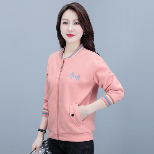 休闲减龄，刺绣国潮夹克上衣春秋棒球服  TR-5570 商品图4