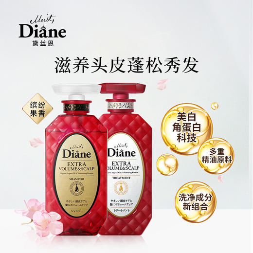 黛丝恩致美摩洛哥油洗发水/护发素450ml 头皮养护丰盈蓬松 112680/112681 商品图1