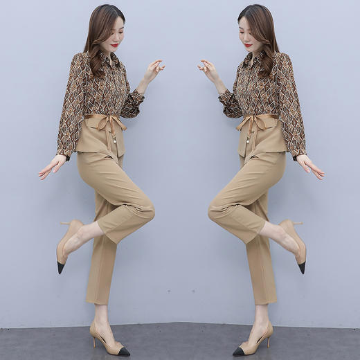 春装高级感轻熟风女装港味气质女神范洋气两件套装女 HR-XMR2285 商品图4