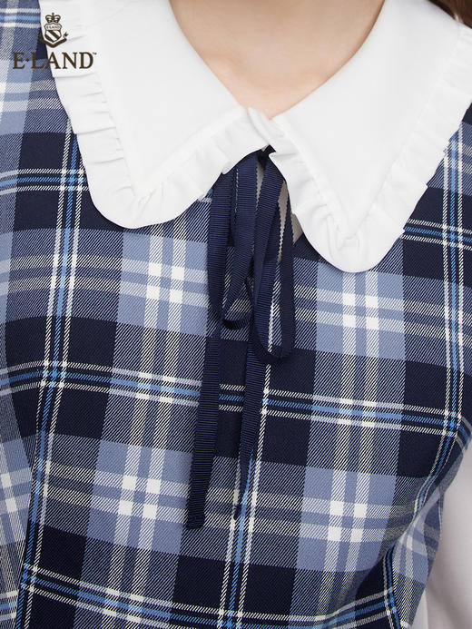 ELAND衣恋2022年春季新款甜美温柔少女学院风减龄中长款连衣裙女EEOWC11H3M 商品图3