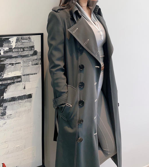 “曼哈顿LADY”风衣 不费力的气场和优雅 机场出差伴侣J8392955  颈袖添香 商品图1