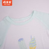 棉果果夏款莫代尔长款短袖T恤女童M201140422227 商品缩略图1