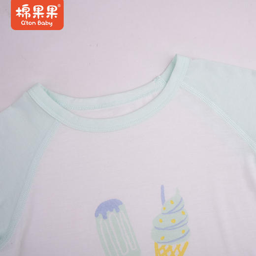 棉果果夏款莫代尔长款短袖T恤女童M201140422227 商品图1