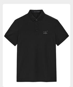 太平鸟男装 夏季新款刺绣商务POLO衫潮B1DBB2517