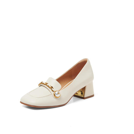 康莉2022春新款方跟乐福鞋女单鞋KYQ21062 商品图3