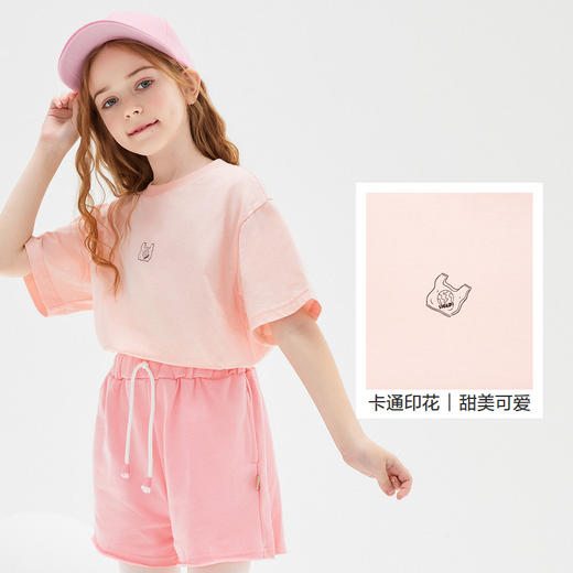 巴拉巴拉男童女童t恤身高90-180童装夏装儿童短袖纯棉中大童印花萌-TDS 商品图3