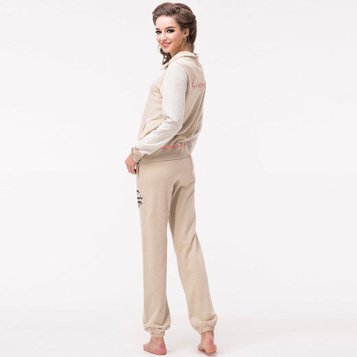 爱帝女式立领休闲长袖毛圈卫衣套装 商品图5