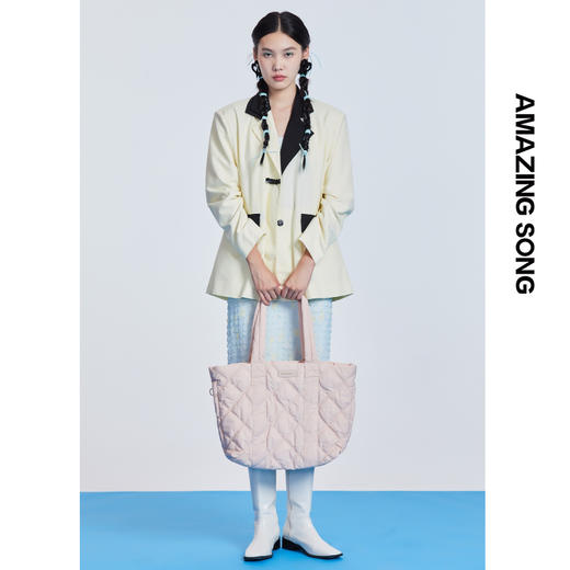 Amazing Song乙颂 女包绵绵购物包单肩手拎超大容量通勤包包托特包 商品图1