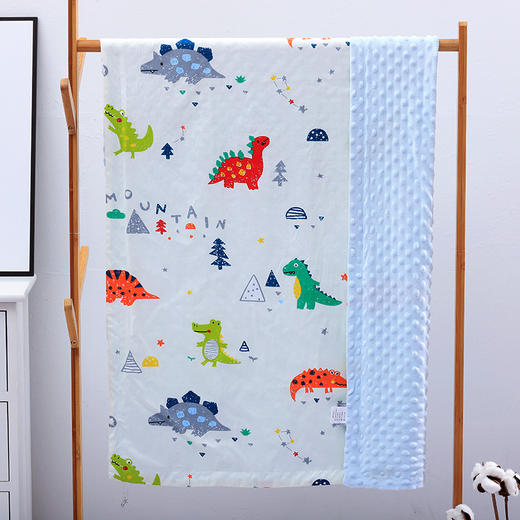 【3D触点设计 机洗手洗两不误】安抚豆豆毯包被婴儿毯子用品宝宝空调被幼儿园盖毯被儿童夏凉被子 商品图12