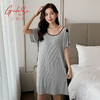 古拉苏5XL大码莫代尔睡裙性感露背裙夏季短袖宽松胖mm孕妇家居服 商品缩略图1
