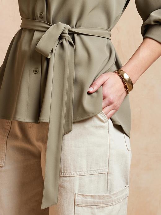 新款好折￥420！Banana Republic BR 设计款系带衬衫 商品图4