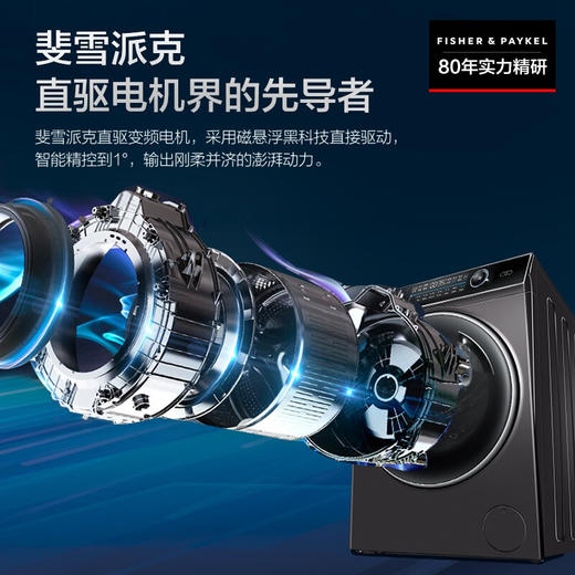 海尔洗烘套装 10Kg滚筒洗衣机全自动+10Kg双擎热泵烘干机家用 XQG100-BD14176LU1+HBNS100-FQ176U1 商品图3