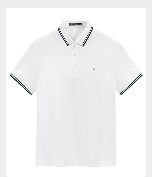 太平鸟男装 夏季新款POLO白色保罗衫男B1DBB2604 商品图0