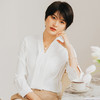 气质白色长袖衬衫女春季时尚百搭西装职业装正装衬衣工作服 商品缩略图1