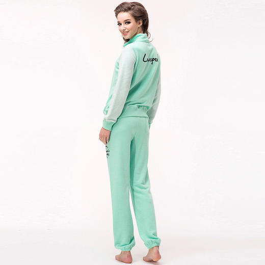 爱帝女式立领休闲长袖毛圈卫衣套装 商品图9