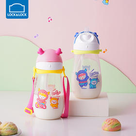 乐扣乐扣可爱小怪兽儿童水杯450ml ABF910