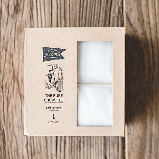 马登工装 美式复古白色t恤内搭短袖打底衫上衣男体恤 商品图6