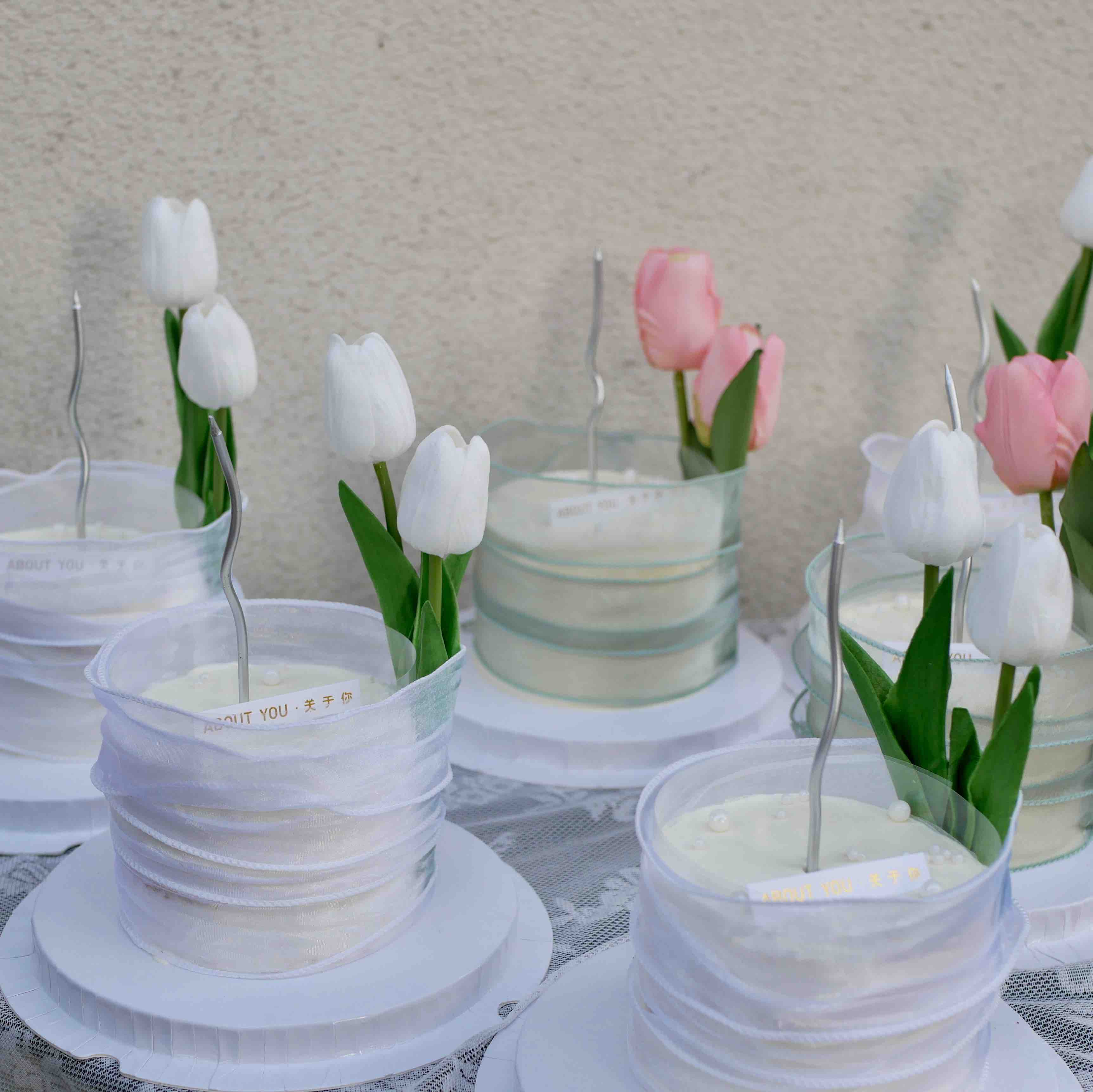 女神节郁金香4.6寸（仿真郁金香）