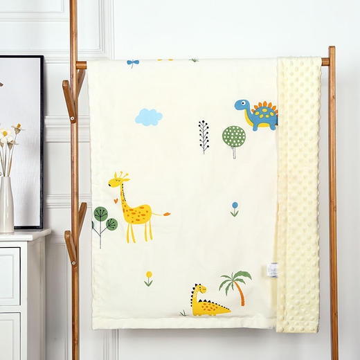 【3D触点设计 机洗手洗两不误】安抚豆豆毯包被婴儿毯子用品宝宝空调被幼儿园盖毯被儿童夏凉被子 商品图5