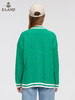 ELAND衣恋2022年春季新款洋气设计感绿色宽松针织开衫毛衣外套女EECKC12Q3N 商品缩略图2