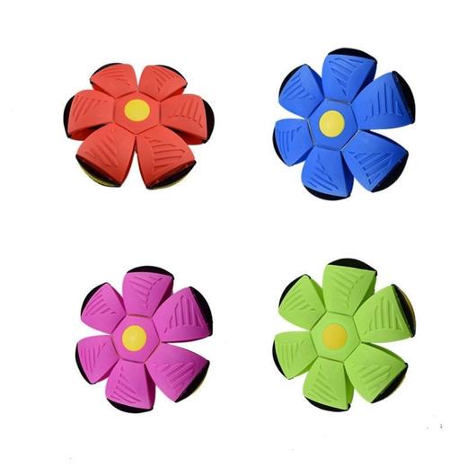 儿童节礼物闪光飞碟球抖音脚踩手抛弹力变形带灯解压户外球类玩具 商品图6