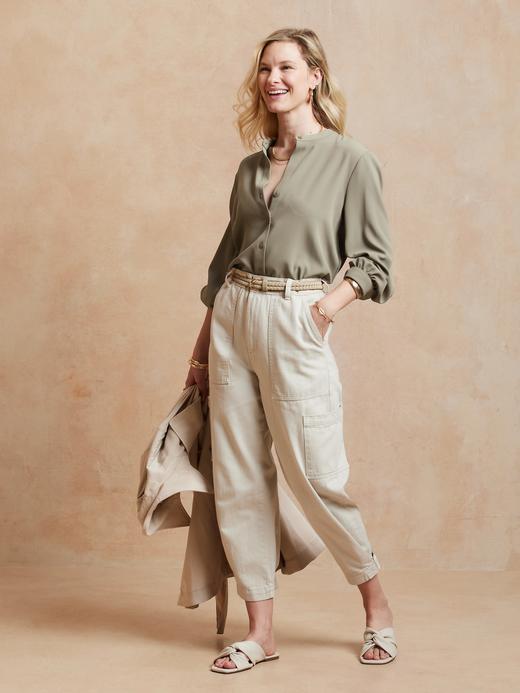 新款好折￥420！Banana Republic BR 设计款系带衬衫 商品图3