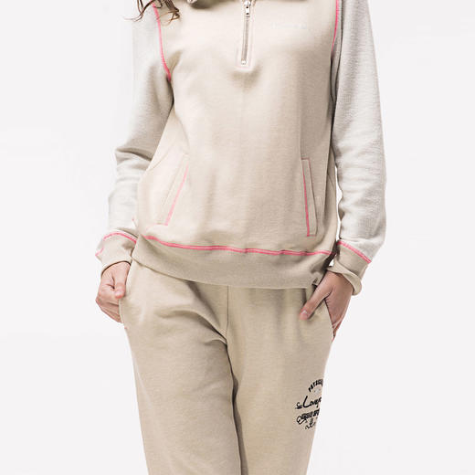 爱帝女式立领休闲长袖毛圈卫衣套装 商品图7