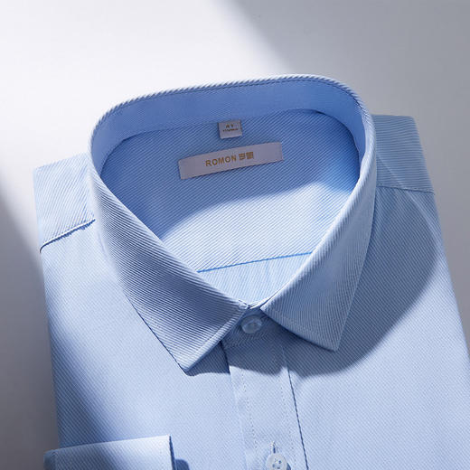 【专柜定制款】罗蒙春夏男装长袖衬衫男士正装商务通勤百搭棉质衬衣男 商品图5
