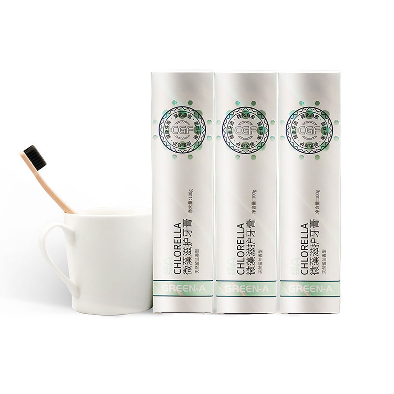【牙膏x3支】绿A微藻滋护牙膏100g（留兰香型）