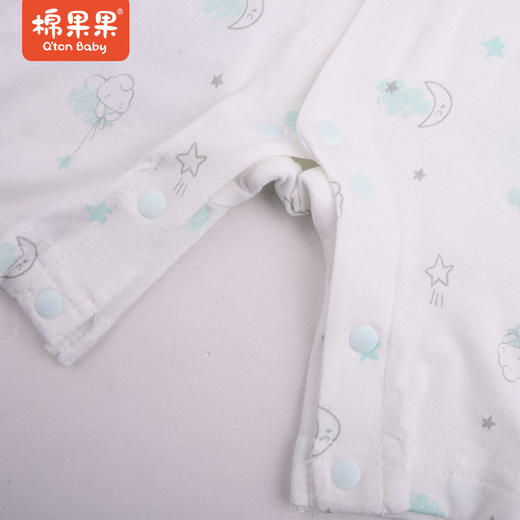 棉果果夏款莫代尔插肩对开短袖连体衣M201722422222 商品图2