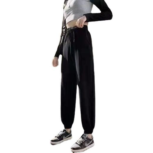 2022春秋高腰新款薄款雪尼尔奶油裤灯芯绒阔腿裤子女宽松直筒显瘦休闲裤 商品图4