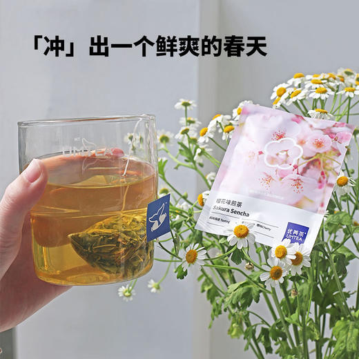 【优美茶UMTEA】樱花味煎茶-15枚茶包 商品图3