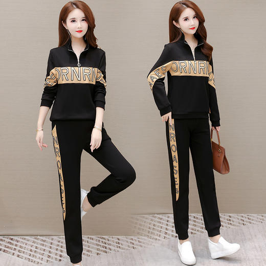 YWE  TYH22T08修身显瘦气质优雅大码休闲套装 商品图0