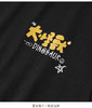 太平鸟男装夏季新款短袖T恤黑色大印花体恤B2DAB2562 商品缩略图2