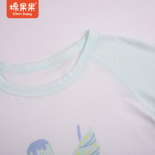 棉果果莫代尔插肩短袖T恤男童女童M201140422230 商品图1