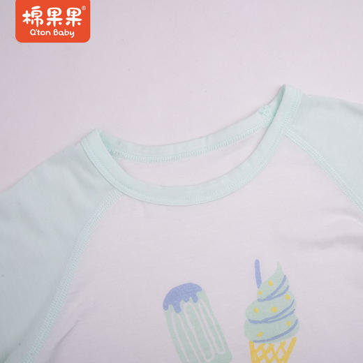 棉果果莫代尔插肩短袖T恤男童女童M201140422230 商品图2