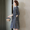 春季新款全棉单排扣碎花中长款文艺风中长裙 HR-WL23289 商品缩略图3