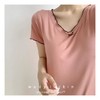 莫代尔睡裙女短袖夏天薄款弹力甜美少女200斤大码5XL家居服带胸垫 商品缩略图3