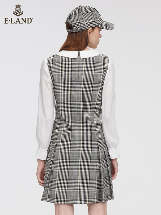 ELAND衣恋2022年春季新款洋气小香风知性文艺少女领结连衣裙女EEOWC12H1B 商品图1
