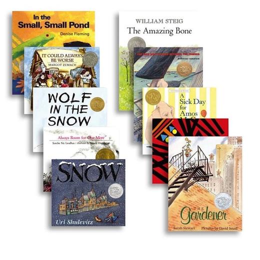 【宝莉爹书单·3岁+】凯迪克大奖套装  Macmillan Caldecott Award-winning 英语启蒙图画故事书10册 商品图0