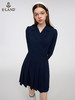 ELAND衣恋2022年春季新款小众气质藏青色职业通勤西装连衣裙女EEOWC11H2B 商品缩略图0