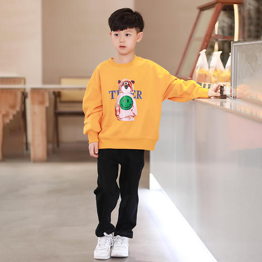 【2025反季抄底清仓】龙之涵  亲子款韩版宽松系列卫衣 中大童春款加厚全棉卫衣 婴幼儿A类标准 商品图9