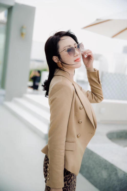 “野性”豹纹半裙 四季可穿 野性魅力 高级冷艳J20454794颈袖添香 商品图12