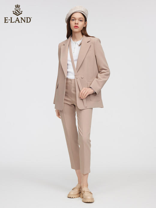 ELAND衣恋2022年春季新款简约时尚宽松阔形设计感通勤西装外套女EEJKC12H3B 商品图1