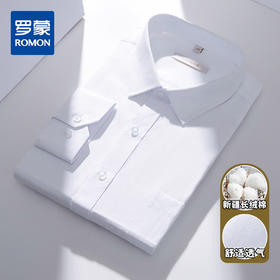 【专柜定制款】罗蒙春夏男士正装商务通勤职业装长袖衬衫棉质男衬衣