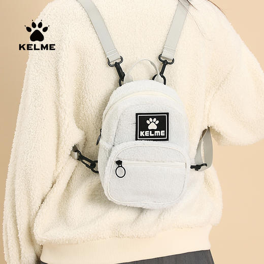 卡尔美时尚双肩包女新款潮流时尚毛毛小背包迷你包 商品图1