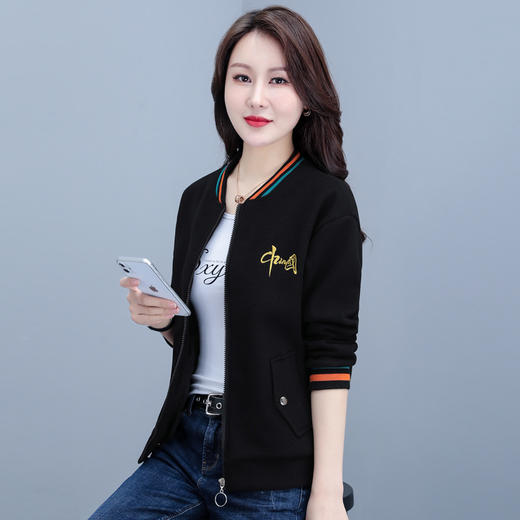 休闲减龄，刺绣国潮夹克上衣春秋棒球服  TR-5570 商品图3