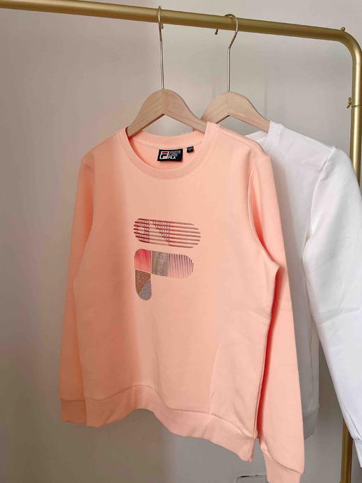 FILA斐乐卫衣女子休闲宽松圆领运动针织套头衫 商品图7