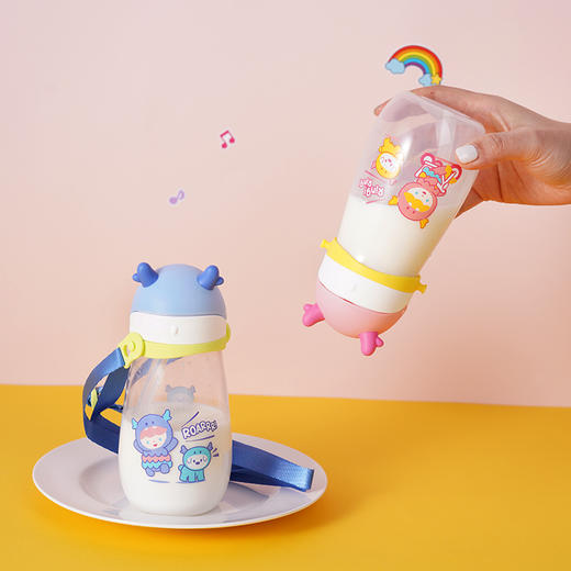 乐扣乐扣可爱小怪兽儿童水杯450ml ABF910 商品图3